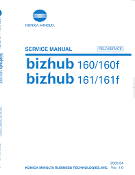 The download center of konica minolta! Konica Minolta Bizhub 160 Service Manual Pdf Download Manualslib