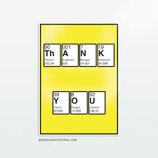 Periodic Table Thank You Card Printable Chemistry Thank You Card Periodic Table Cards Printable Science Thank You Cards Digital In 2020 Thank You Cards Printable Cards Your Cards