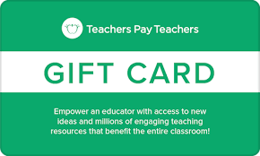 Teachers Pay Teachers 5 Gift Card Teacher Gift Card Teachers Pay Teachers Christmas Gift Card