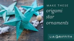 I wish you a pleasant viewing! Tissue Star Origami Christmas Ornaments Lia Griffith