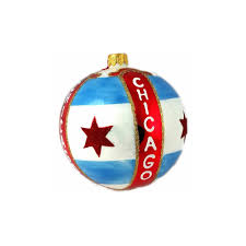 Measures 2.75 round special links: Chicago Flag Christmas Ornament 3 Mys966 Dom Itp Polish Seeds Polish Christmas Ornaments Electric Potato Grater And Polish Gifts