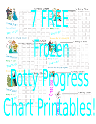 A Kid Friendly World 7 Free Frozen Potty Progress Chart