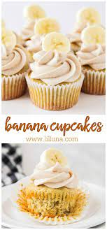 Banana Cupcakes Cinnamon Cream Cheese Frosting Video Lil Luna Recipe Desserts Easy Cupcake Recipes Cupcake Recipes