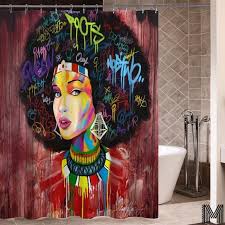 Queen Of Morocco Shower Curtain Girls Shower Curtain African Shower Curtain Bathroom Shower Curtains
