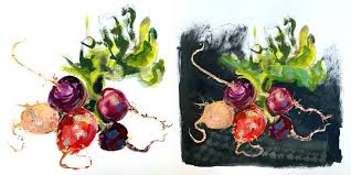 Maybe you would like to learn more about one of these? Watercolor Beet Apple Radish Pen Ink Watercolor Art Collectibles Kromasol Com