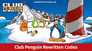 Sep 24th 2012 guest go on club penguin log in an dont choose a place in the corner there is a lock press it. Club Penguin Rewritten Codes 2021 Game Specifications