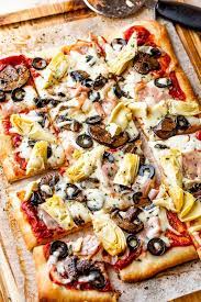 this grilled pizza capricciosa is a fun homemade pizza recipe that uses all your favorite ingre pizza recipes homemade grilled pizza homemade pizza recipe easy
