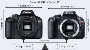 Canon 4000d Vs Canon T2i Comparison Review