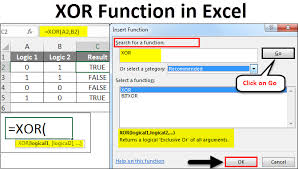 xor function in excel how to use xor function in excel