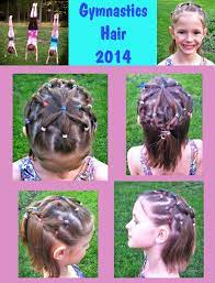 Shoulder Length Gymnastics Hair With Colorful Rubber Hair Ties Pulled Back In An Intricate Ponytail Gymnastics Hair Hair Styles 2014 Hair Ties