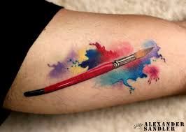 #paint brush tattoo #tattoo #american traditional #american traditional tattoo #artist #forearm tattoo. 2872 Jpg 1515 1080 Finger Tattoos Paintbrush Tattoo Tattoos