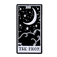 The moon card from the circo tarot takes inspiration from traditional mexican folk art. The Moon Tarot Card Enamel Pin Brooches Aliexpress
