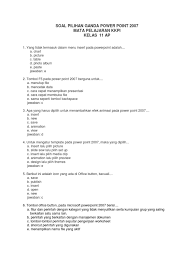 Untuk mengatur template pada microsoft power point, maka yang dipilih. Soal Pg Power Point 2007