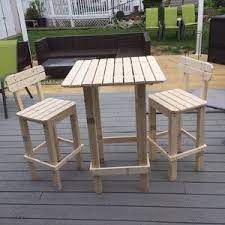 Diy Plans To Make Bar Table And Stool Set Outdoor Etsy In 2021 Bar Table And Stools Outdoor Pub Table Diy Outdoor Furniture