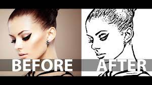 In a previous photoshop tutorial, we learned how to convert a photo into a sketch using a technique that works great with portraits, since it tends to leave out small, unwanted details like wrinkles and other skin blemishes while focusing more on the general features we want to see in the sketch, like a person's eyes, nose and lips. How To Create A Line Art From A Photo In Photoshop Line Drawing Effect Youtube