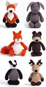 Woodland Animals Knitting Patterns Or Kit Animal Knitting Patterns Diy Knitting Knitting Projects