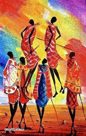 Pin By Julia Radnai On Color African Art African Art Paintings Africa Art