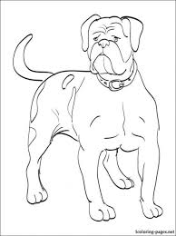 A Large Grown Up American Bulldog Coloring Page Animal Coloring Pages Coloring Pages Sketches