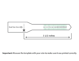 this printable ring sizer can be used to correctly determine