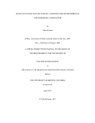 Read more baixar true love waits musica : Pdf Music In Nature Nature In Music Sounding The Environment In Contemporary Composition Tyler Kinnear Academia Edu