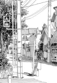 Le Japon Realiste Sous Les Traits De Crayon D Un Celebre Mangaka En 2020 Dessin Paysage Dessin Urbain Dessin Architecture