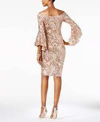 See more ideas about dresses, formal occasion, fashion. Betsy Adam Sequined Off The Shoulder Dress Macys Com Formal Wear Dresses Lace Dress Vintage Evening Dress Fashion
