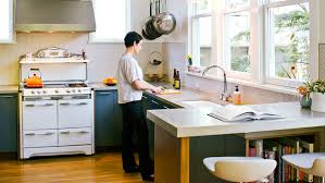 Now this is a kitchen we imagine must see a lot of cooking! Modern Bungalow Transformation Sunset Magazine