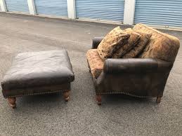 The rich leather for both pieces is as aesthetically appealing as it is relaxing. Oversized Leather Chair An Ottoman Claz Org