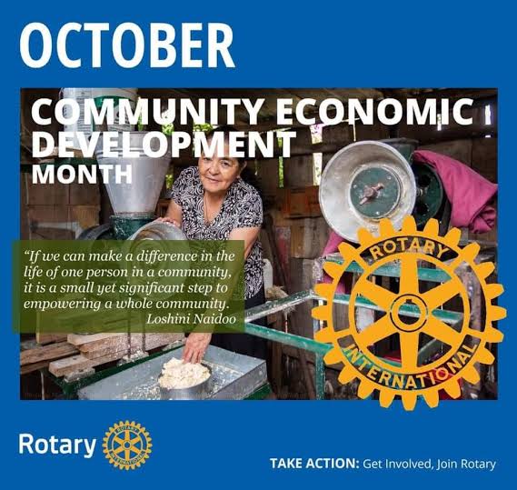 The Rotary theme for the month of October is...