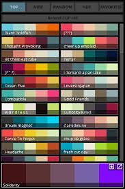 If you're a digital designer, these types of websites are. Colour Lover Palette Picker Derivative