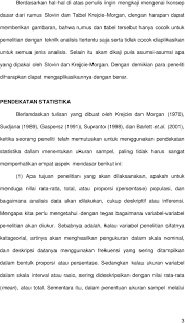 Jika populasi anda n=500, maka sampel anda n=217. Penentuan Ukuran Sampel Memakai Rumus Slovin Dan Tabel Krejcie Morgan Telaah Konsep Dan Aplikasinya Oleh Nugraha Setiawan Pdf Free Download