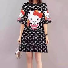 Designer dresses, summer dresses | malene grotrian. 8359 Fashionable Cartoon Design Dress Casual Summer Dress Lazada Ph