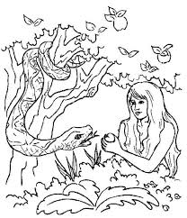 Adam and eve coloring page. Adam And Eve Coloring Page