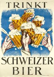 1920 Drink Schweizer Beer Swiss Vintage Advert Poster Retro Poster Bier Poster