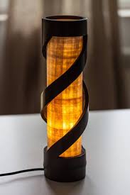 Wood Lamp Bamboo Light Night Lamp Bamboo Stand Lamp Desk Lamp Small Lamp Spiral Lamp Bedroom Lamp Table Lamp Anniversary Gift In 2020 Bamboo Lamp Bamboo Light Wood Lamps