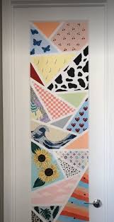 Painted Door From Tiktok 3 In 2020 Painted Bedroom Doors Cute Room Decor Diy Art Painting