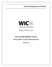 Choose which version of the card you want to receive virtual or traditional (delivered to your home by post). Wic Mis Amp Ebt Functional Requirements Vermont Department Of