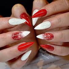 Keep it clean and simple with a plain white coffin nail design. 40 Stunning Christmas Acrylic Nails