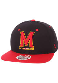 zephyr maryland terrapins black z11 mens snapback hat 5351790