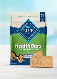 Simple ingredients make me your dogs' best friend. Blue Health Bars Dog Treats Baked With Apples And Yogurt Blue Buffalo