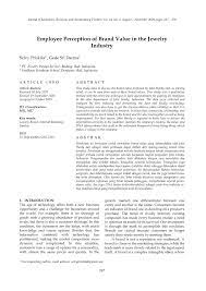 Arti pegawai non manajemen non supervisor : Pdf Employee Perception Of Brand Value In The Jewelry Industry