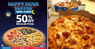 $$ 67, jalan meranti merah, melodies garden, 80250 johor bahru, johor, malaizija , atvērt 10:30. Get 50 Off Regular Pizza Everyday With Domino S Happy Hour Supper Deal Johor Foodie