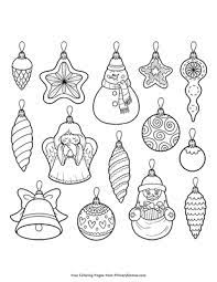 Keep your kids busy doing something fun and creative by printing out free coloring pages. Christmas Ornaments Coloring Page Free Printable Pdf From Primarygames