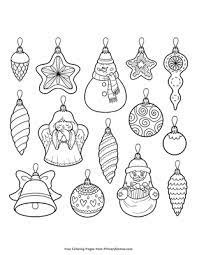 Click any coloring page to see a larger version and download it. Christmas Ornaments Coloring Page Free Printable Pdf From Primarygames