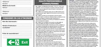 Affichage Obligatoire Entreprise Modele Gratuit 2019