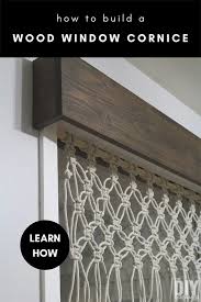 Leave approximately six inches of excess batting on the other side and cut off the excess. How To Build A Wood Window Cornice The Diy Dreamer
