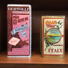 Vintage Italian Extra Virgin Olive Oil Tins At The Smile S Di Alba Friends And Family Opening Today Congrats Ninaclemente