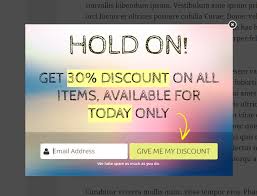 Image result for use pop-up exit offers