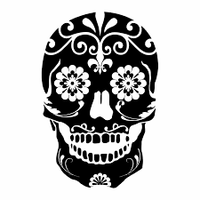 Tu vas pouvoir à ton tour te lancer dans la décoration des « calaveras de azucar ». Stickers Tete De Mort Mexicaine Autocollant Muraux Et Deco