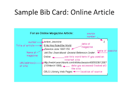 According to section 5.7 of the handbook, for a website with two authors, place the authors' names in the same order as the source (similar to an apa citation). Note And Bib Card Format Ppt Video Online Download